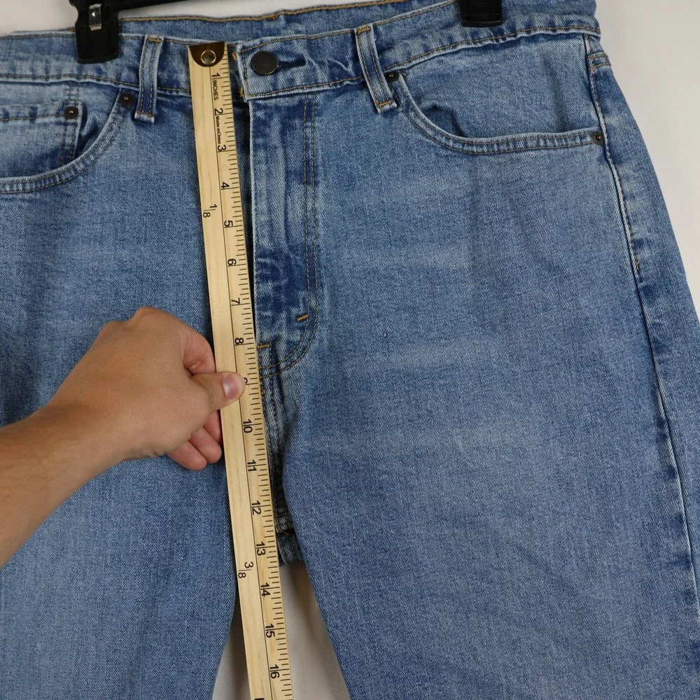Levis 505 Jeans Mens 36x32 Blue Denim Baggy‎ Fit Straight Leg Medium Wash Pants